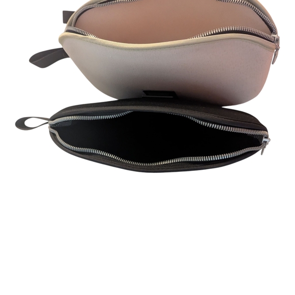 RARE 90s IKEA Lursjon #0439 3 Detachable Zip Pouches Pink/Black/Cement 10"x7.5" - Picture 8 of 10